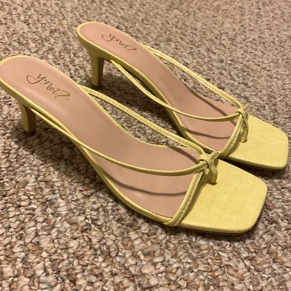 yellow heels